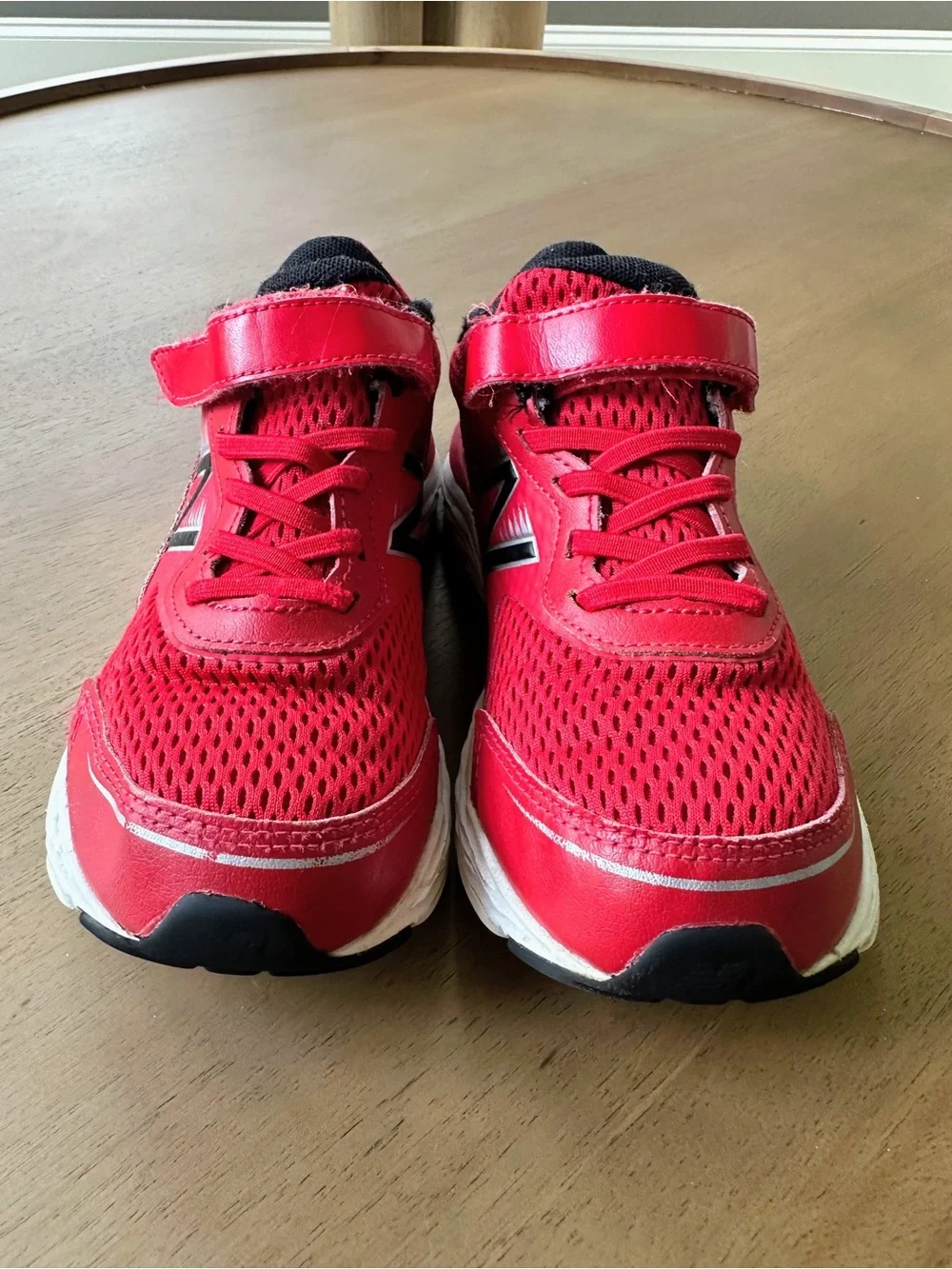 New Balance Rave Run V2 Kids Running Shoes, Size 1 Little Kid, Red